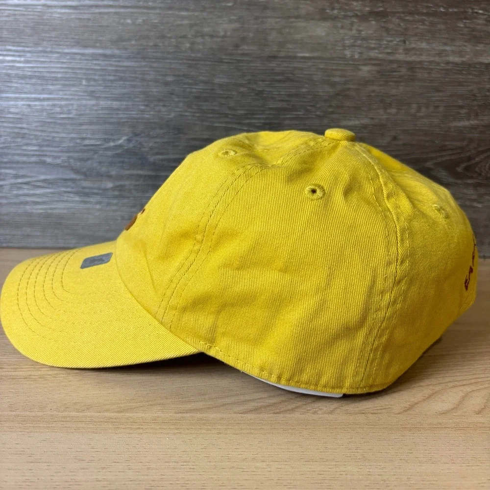 Eagle Polo Club Golf Hat Cap Strap Back Yellow Adjustable